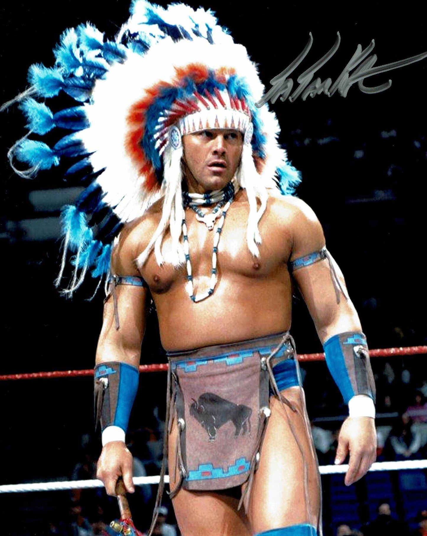 Tatanka Pose 2 Signed Photo (Silver or Gold Ink) COA