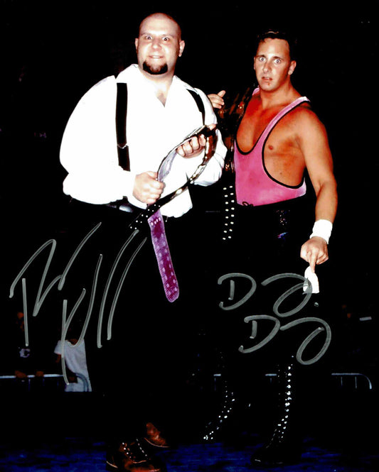 Danny Doring & Roadkill Pose 3 Dual Signed Photo COA