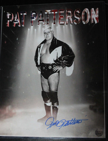 Pat Patterson 11x14 Signed Photo COA