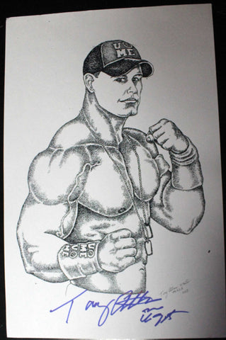 11x17 Copy Original Tony Atlas Art Signed By Atlas (John Cena)