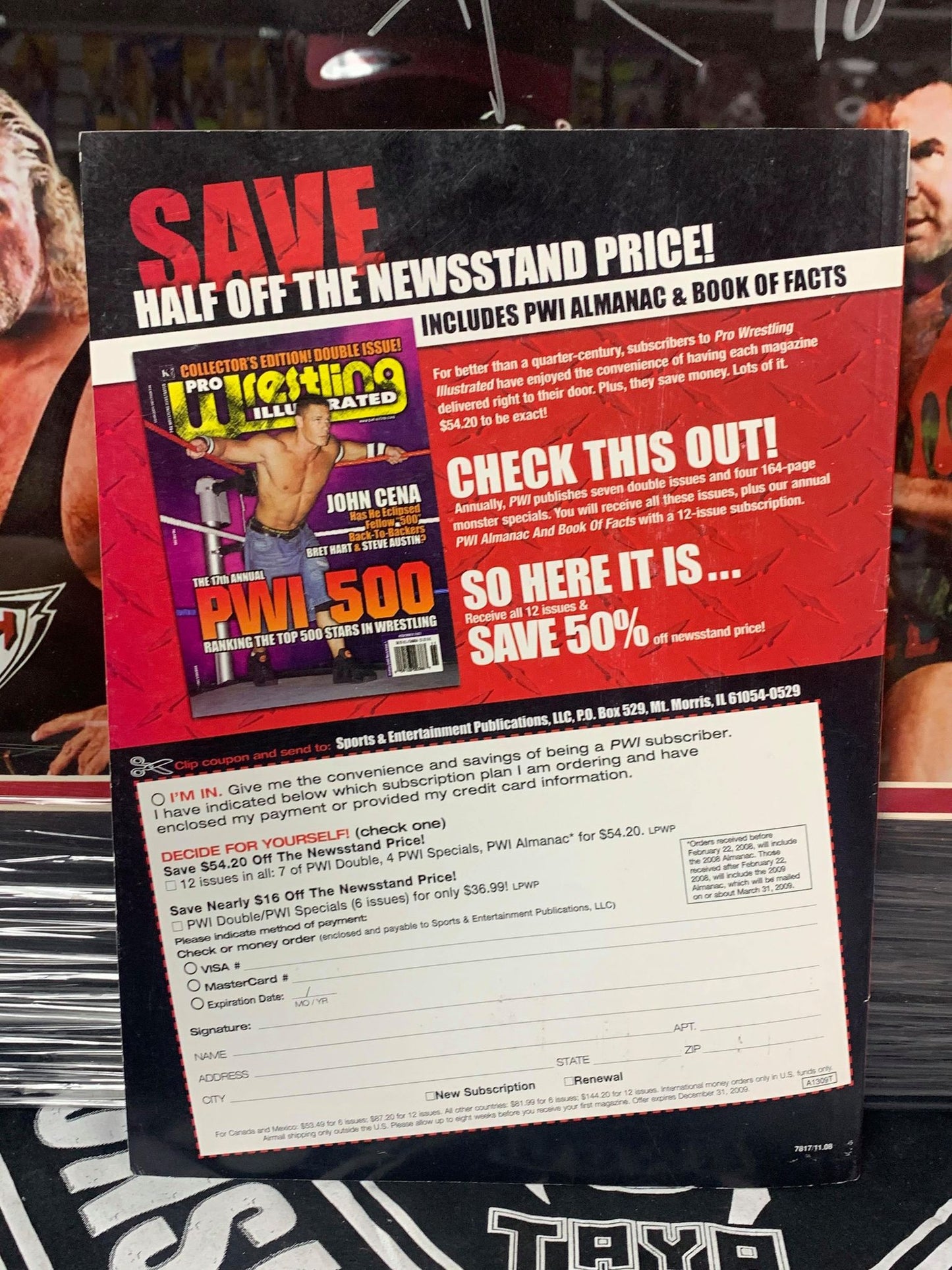PWI Pro Wrestling Illustrated Magazine February 2009 (Santino)