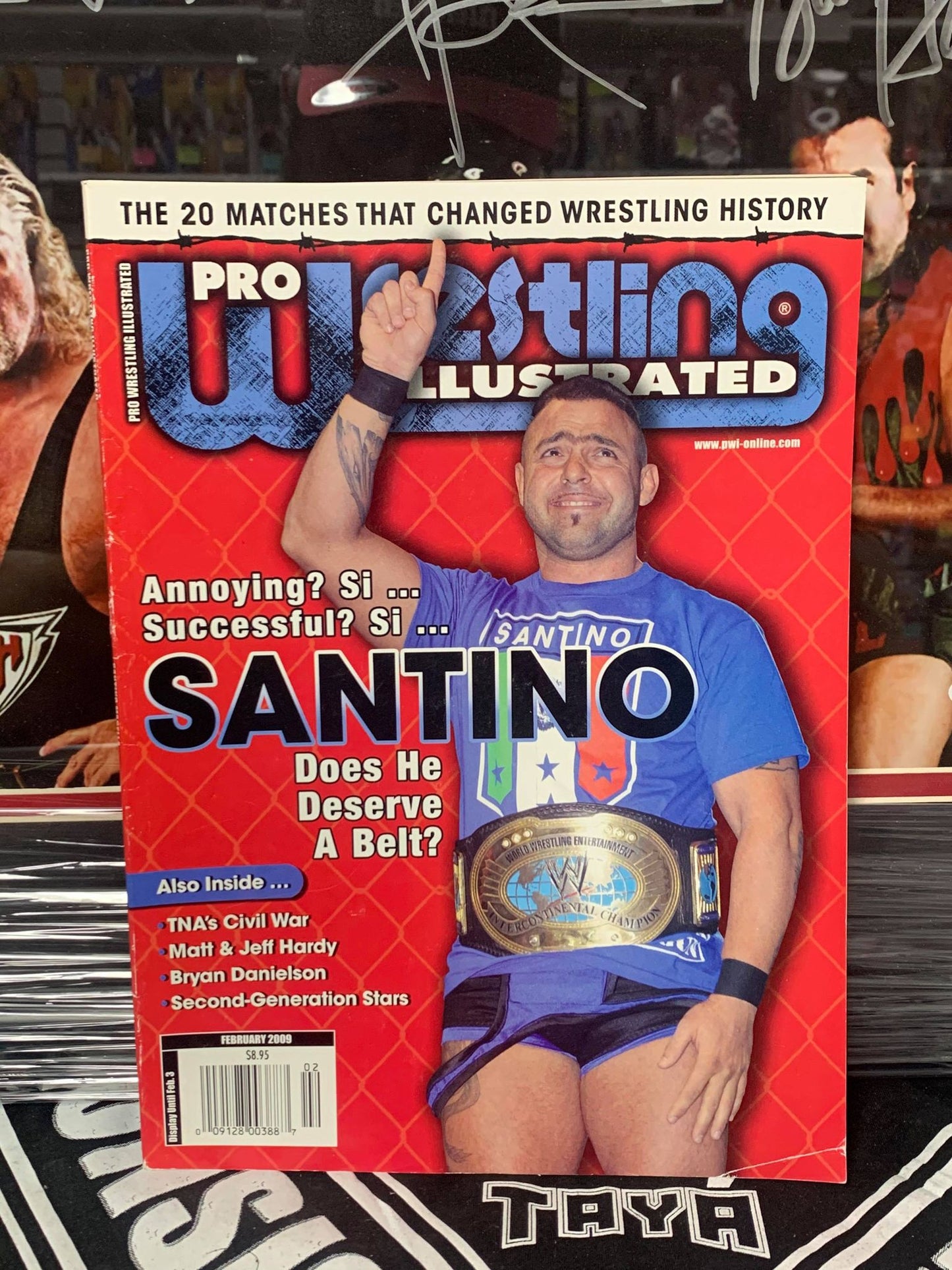 PWI Pro Wrestling Illustrated Magazine February 2009 (Santino)
