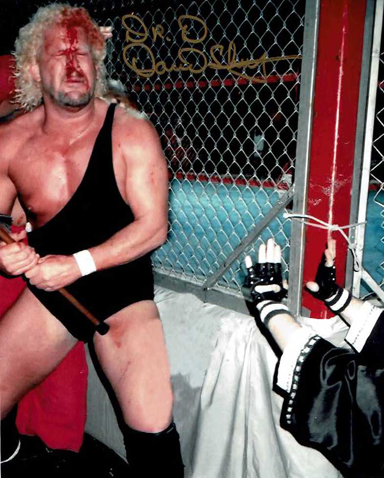 David Schultz Inscribed "Doctor D" Pose 8 (Gold Ink) Signed Photo COA