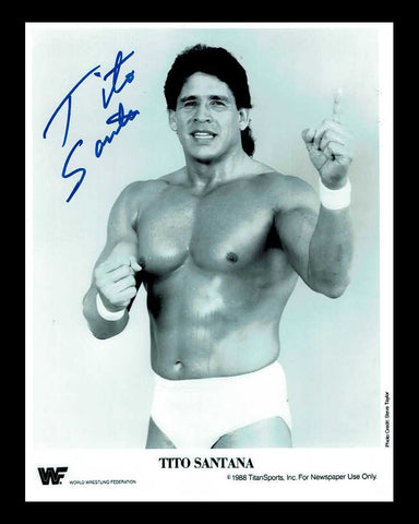 Tito Santana Signed Photo Pose 4
