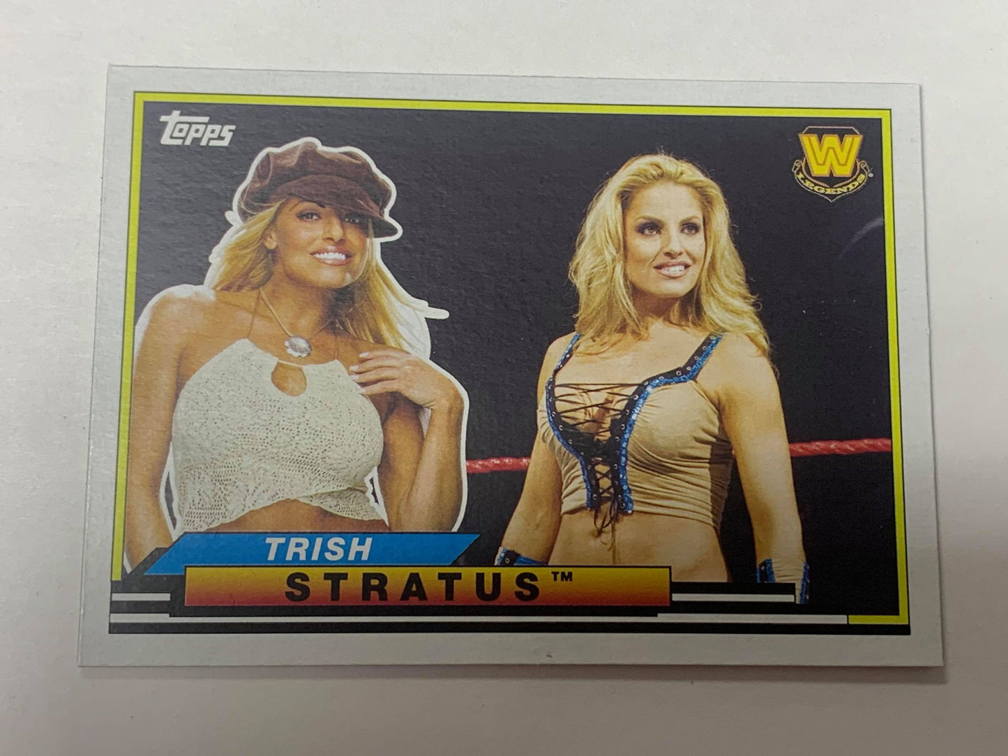 Trish Stratus 2018 Topps Heritage WWE “Big Legends” Insert Card #BL49