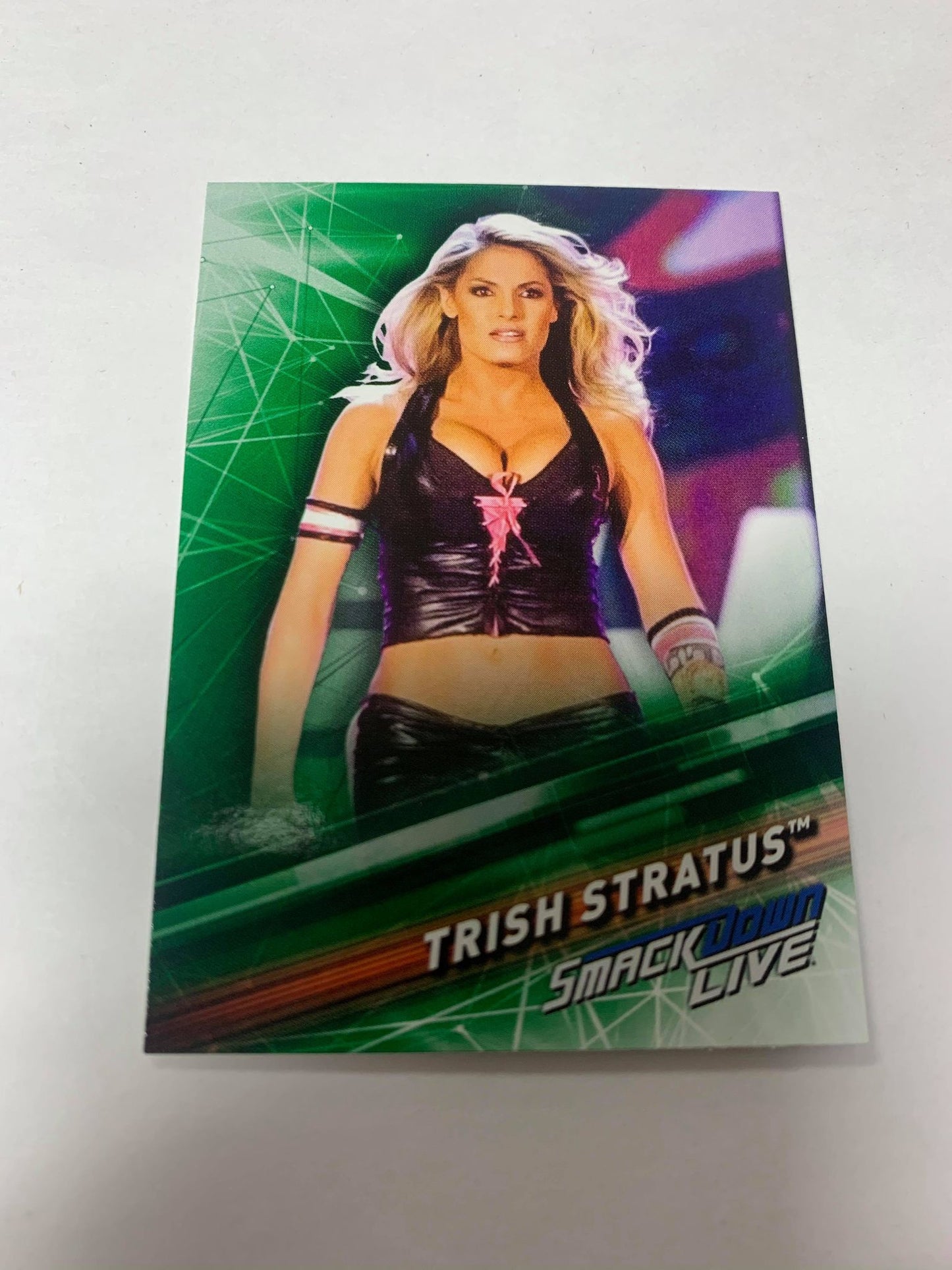 Trish Stratus 2019 Topps WWE Card Emerald Version #89