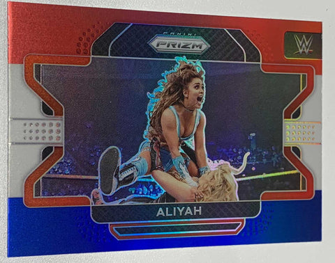 Aliyah 2022 WWE Prizm Red White & Blue Refractor #47