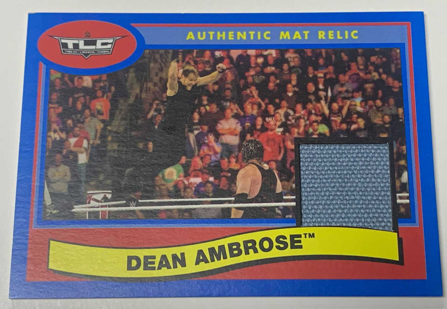 Dean Ambrose Topps WWE 2018 TLC Event-Used Canvas Mat Relic #/50