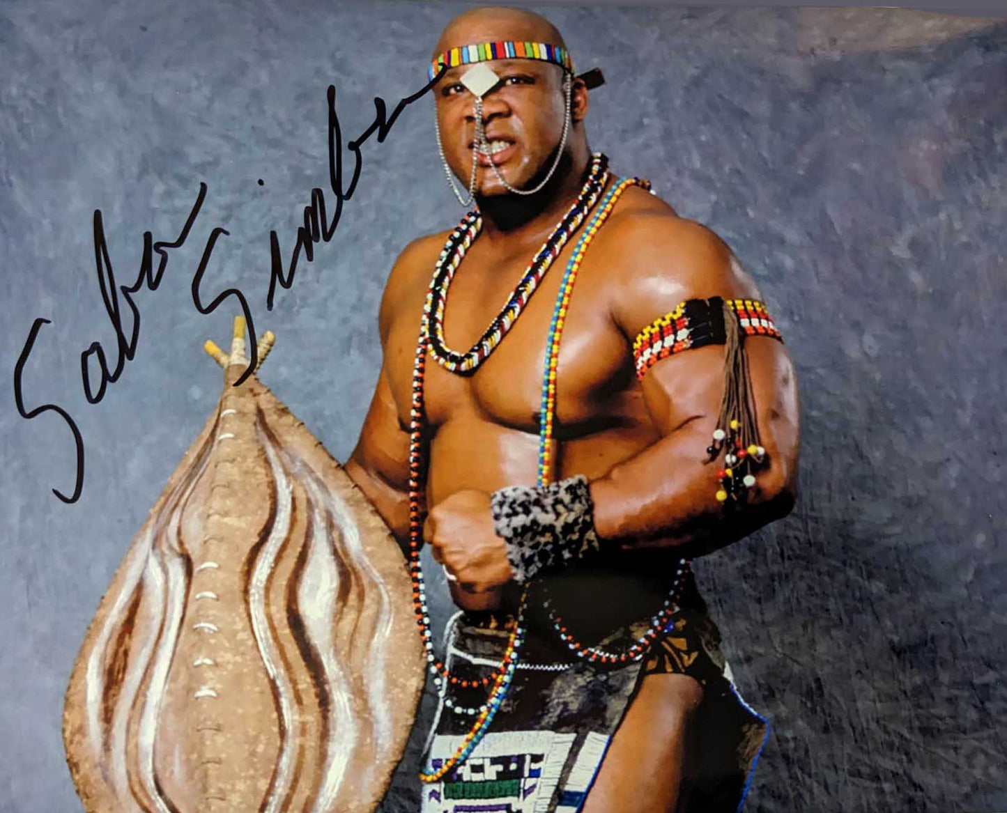 Saba Simba (Tony Atlas) Pose 1 Signed Photo