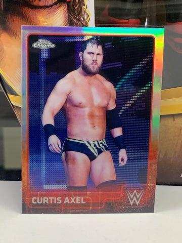 Curtis Axil 2015 WWE Topps Chrome REFRACTOR Card #17