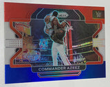 Commander Azeez 2022 WWE Prizm Red White & Blue Refractor #89