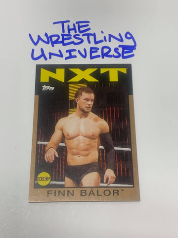 Finn Balor WWE NXT 2016 Topps Gold Serial #50/99