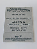 Sasha Banks WWE 2021 Topps Heritage Allen & Ginter Card #AG-19