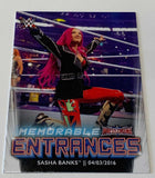 Sasha Banks 2021 WWE Topps Memorable Entrances #ME-8