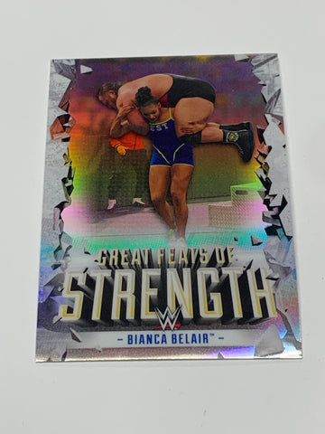 Bianca Belair 2021 Topps Finest Great Feats of Strength #GF-10