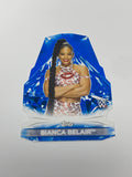 2021 Topps WWE Women's Division Diamond Cuts Bianca Belair Blue #2/25