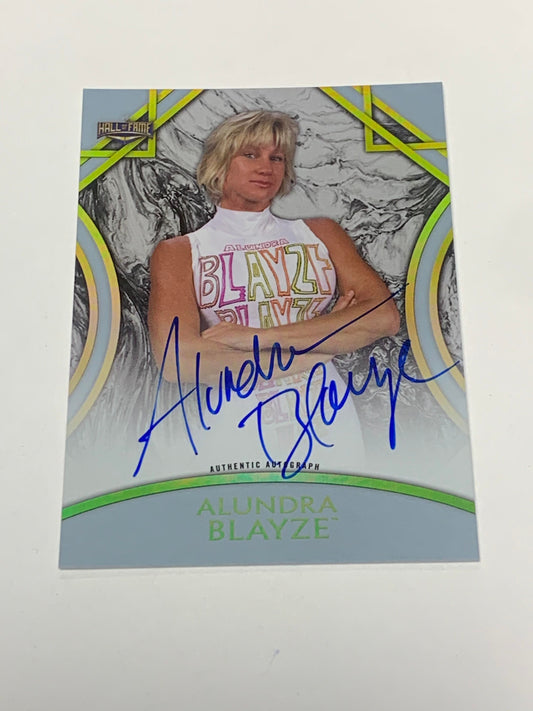 Alundra Blayze 2018 WWE Topps Legends Signed #/50