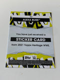 Alexa Bliss 2021 WWE Topps Heritage Sticker Card #S-2