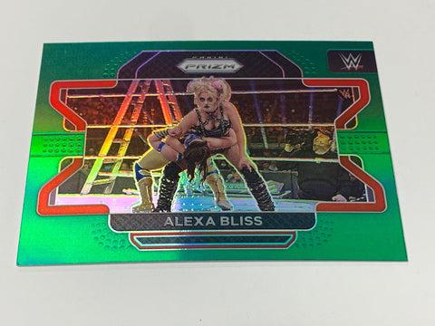 Alexa Bliss 2022 WWE Prizm Green Parallel Card #37