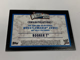 Booker T 2012 WWE Topps Wrestlemania 28 Mat Relic Card