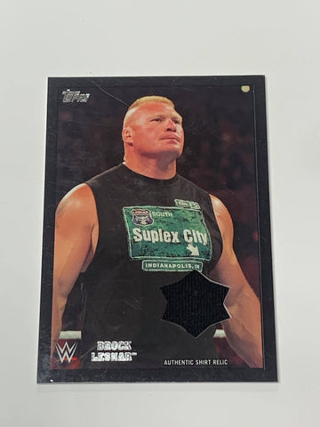 Brock Lesnar 2016 WWE Topps Authentic Relic Card #5/99