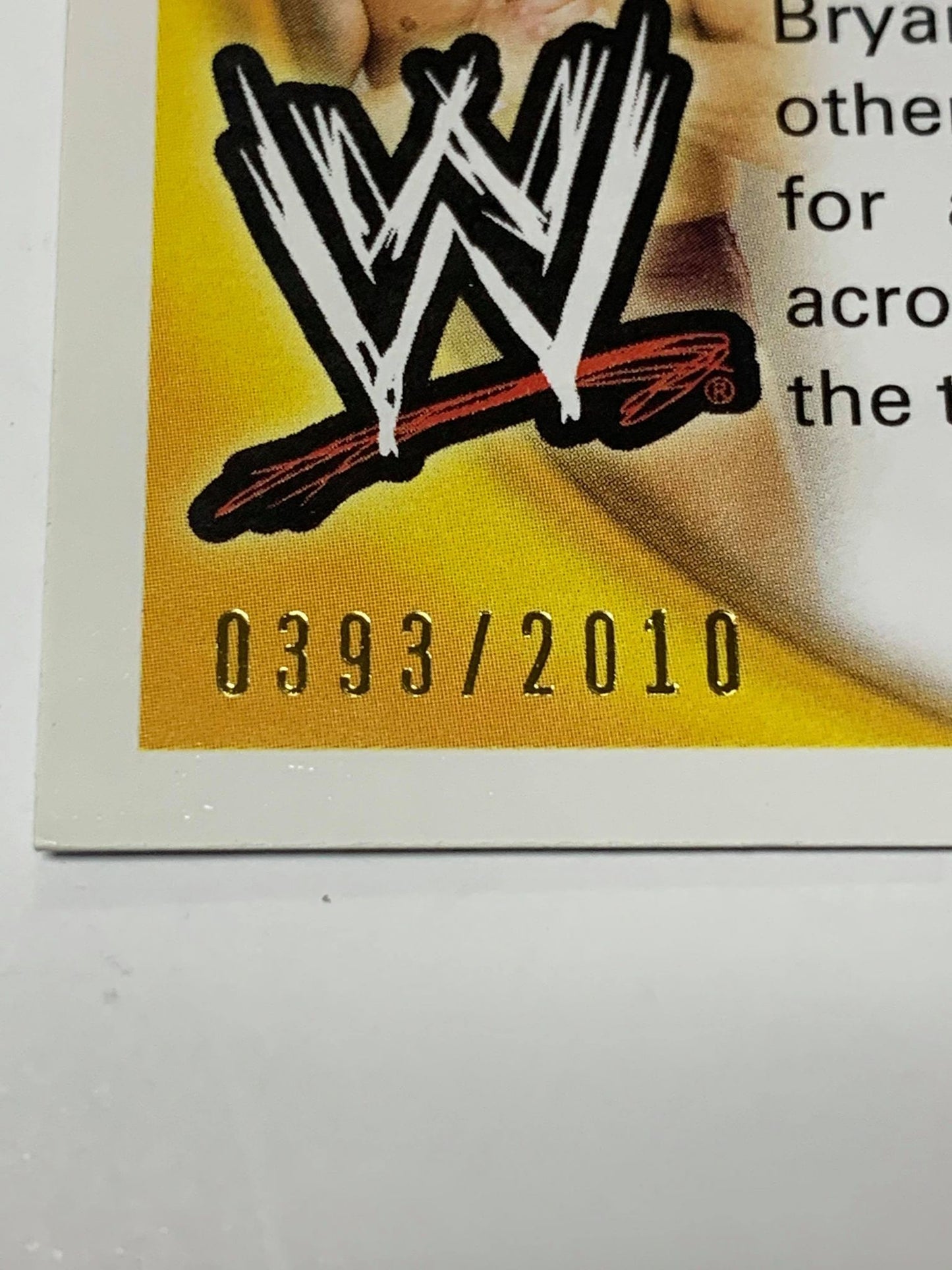 Daniel Bryan 2010 WWE Topps ROOKIE Blue Parallel #393/2010