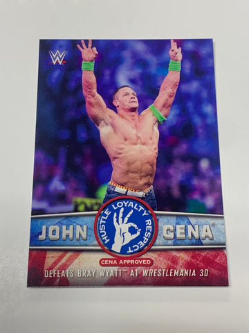 John Cena 2017 WWE Topps “Cena Approved” Insert Card #34
