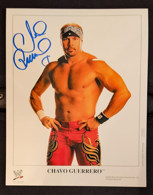 Chavo Guerrero Pose 10 Signed Photo COA