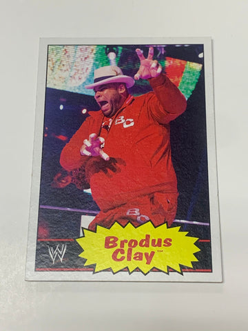 Brodus Clay 2012 WWE Topps Heritage Card #8