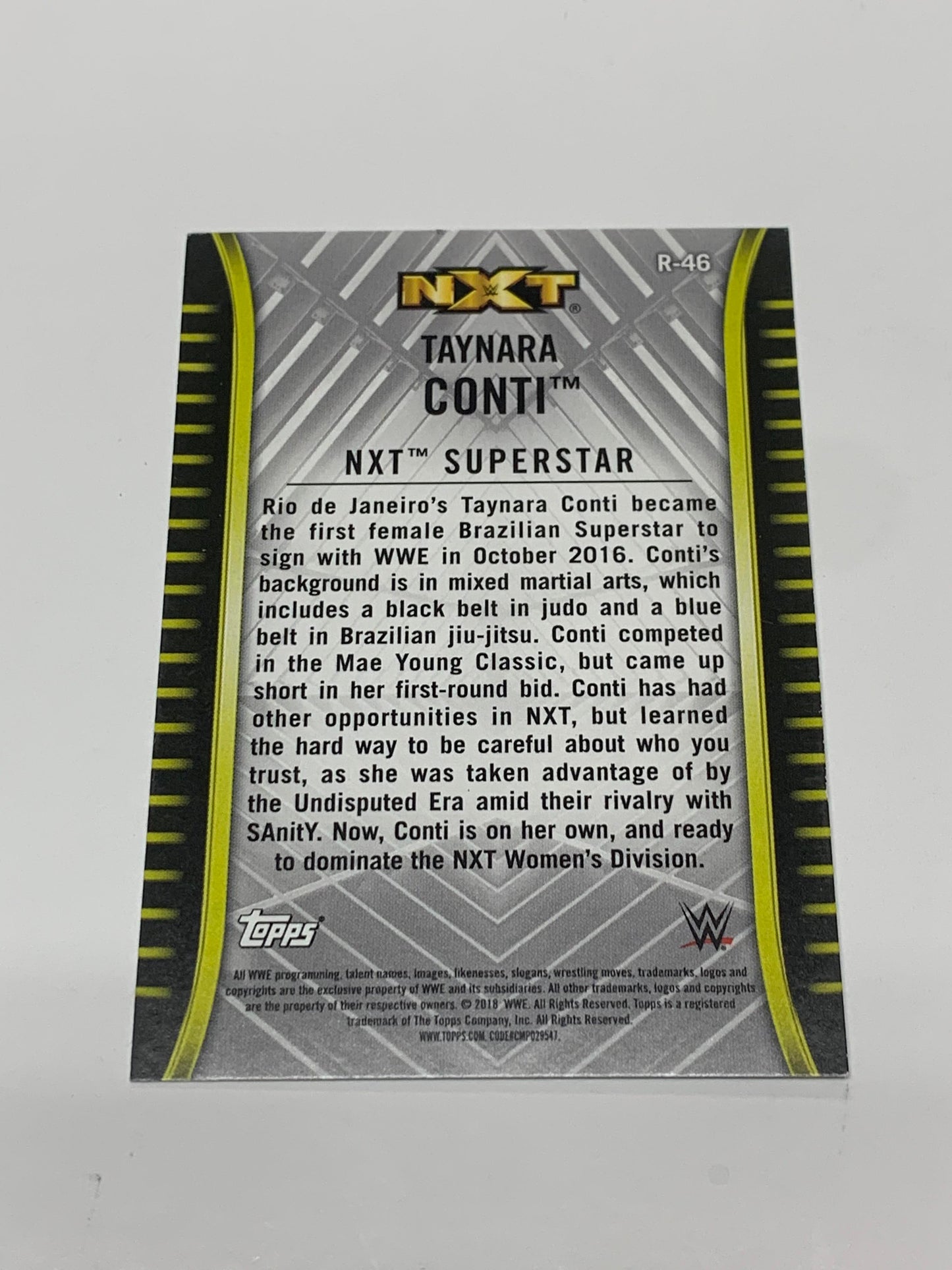 Tay Conti 2018 WWE NXT Topps RC Card #R-46