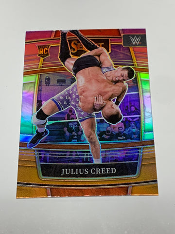 Julius Creed 2022 WWE Panini Select orange Purple Prizm RC #59