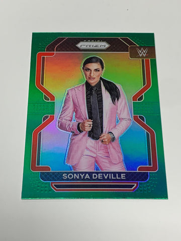 Sonya Deville 2022 WWE Prizm Green Parallel Card #147