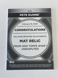 Pete Dunne aka Butch 2021 WWE Topps Undisputed Authentic MAT RELIC #/99