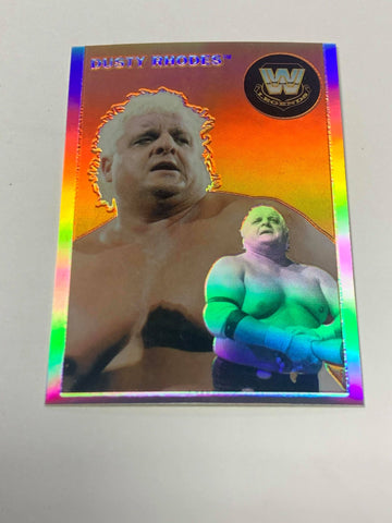 Dusty Rhodes WWE 2007 Topps Chrome Heritage Refractor Card #74