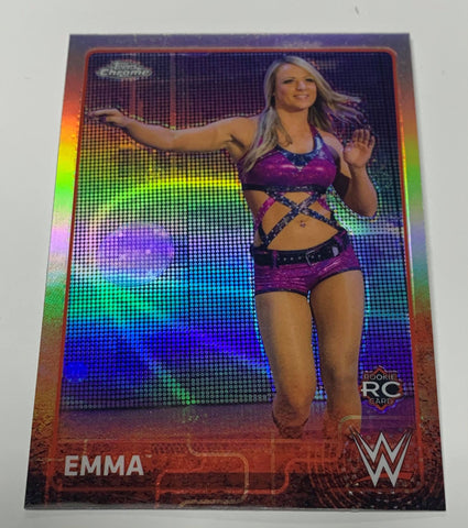 Emma 2015 WWE Topps Chrome Refractor Rookie Card #26