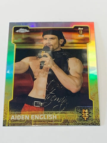 Aiden English 2015 WWE Topps Chrome NXT ROOKIE REFRACTOR #91