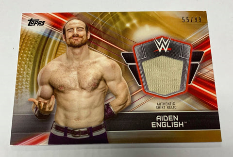 Aiden English 2019 Topps Authentic Shirt Relic #55/99