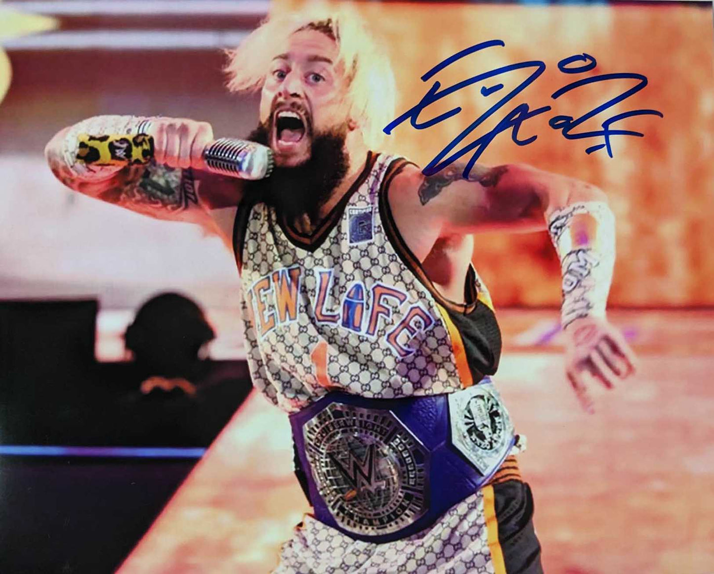 Enzo Amore Signed 8x10 Color Photo (Comes w/COA)