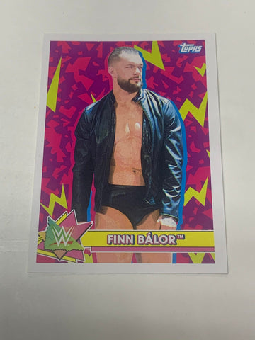 Finn Balor 2021 WWE Topps Heritage Sticker Card #S-7