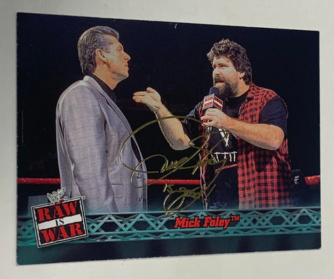 Mick Foley & Vince Mcmahon 2001 WWE Fleer Gold #3