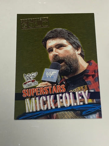 Mick Foley 2001 WWE Fleer Championship Gold Superstars #14