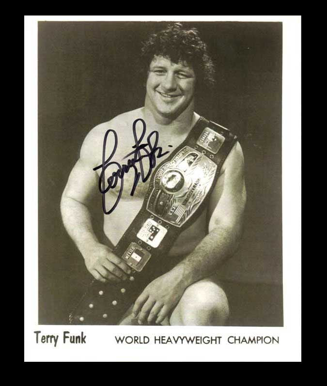 Terry Funk Pose 2 Signed Photo COA