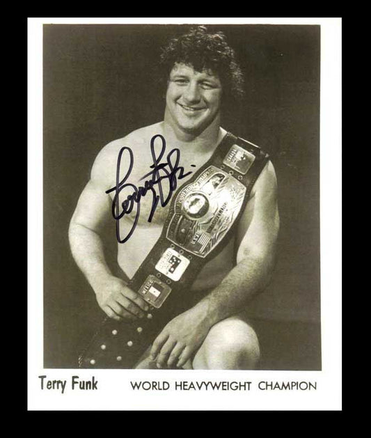 Terry Funk Pose 2 Signed Photo COA