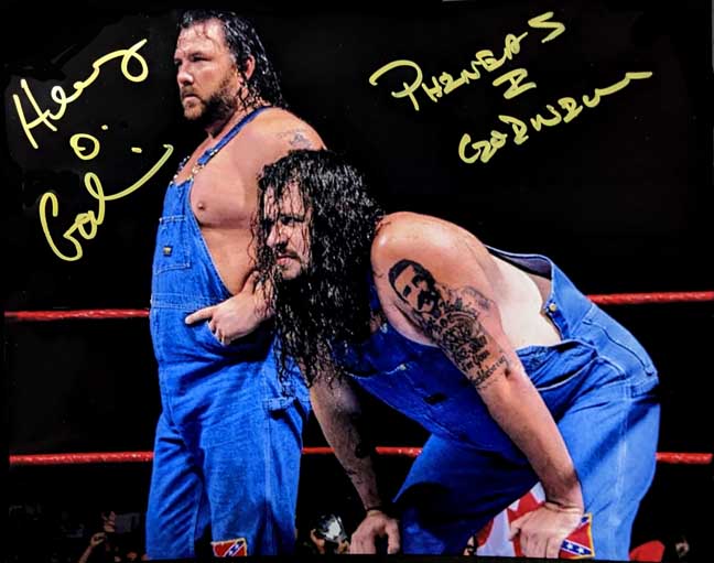 Godwinns Pose 1 Dual Signed Photo COA