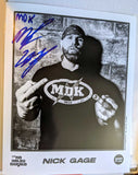 Nick Gage Pose 2 Signed ICW Photo COA