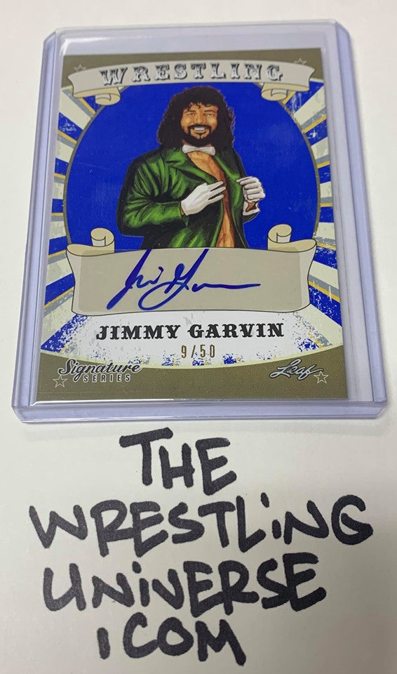 Jimmy Garvin SIGNED 2016 Leaf Auto Card #’ed 9/50