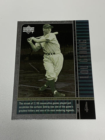 Lou Gehrig 2000 Upper Deck Legends Card #86
