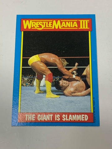 Hulk Hogan WWE 1987 Topps “The Giant is Slammed” #54