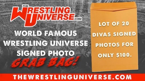 **NOT INCLUDED IN SALE** Wrestling Universe 20 Diva Signed Photos Grab Bag Only $100