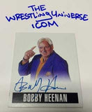Bobby Heenan Signed 2014 Leaf Auto On Card Signed